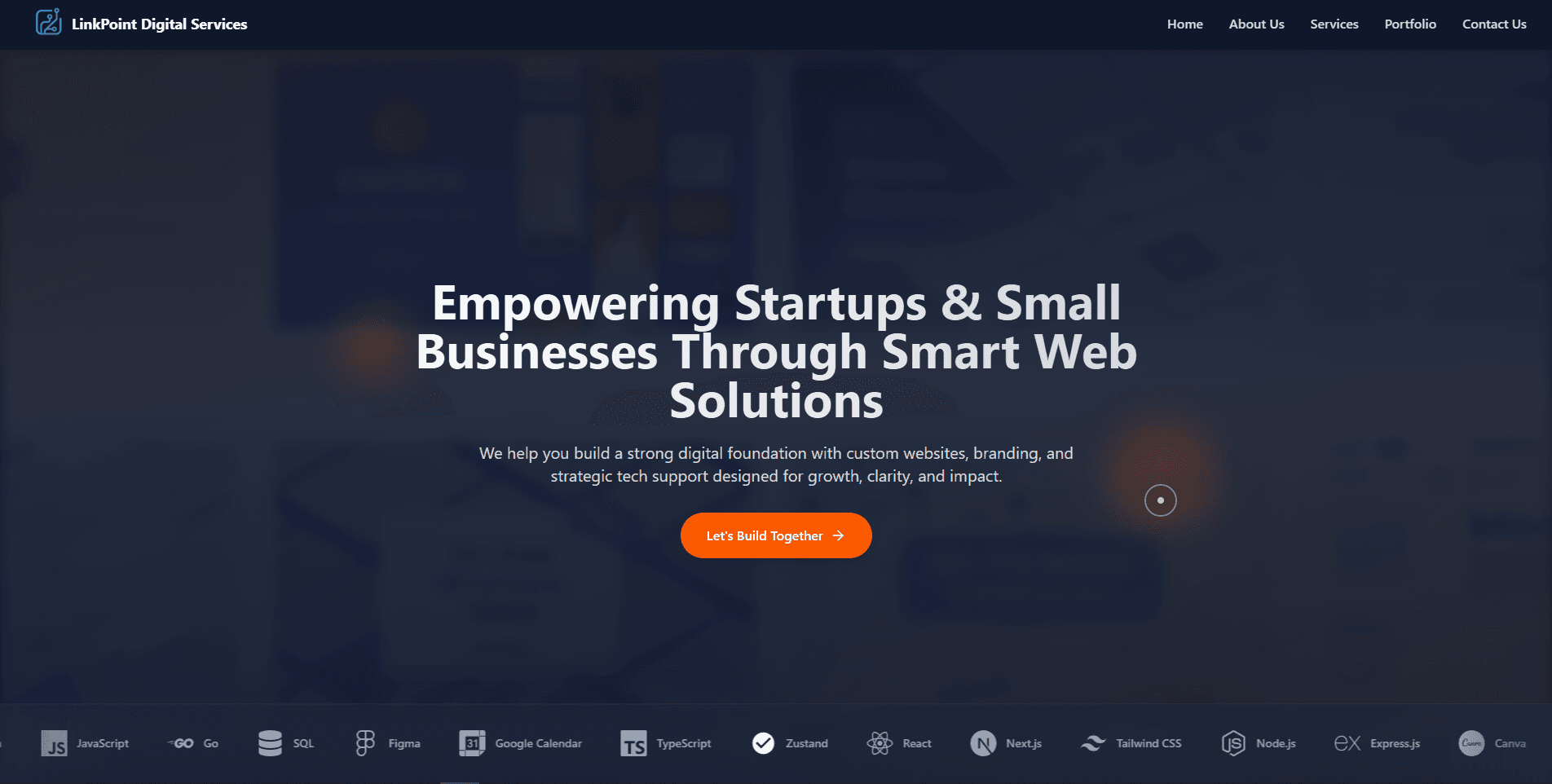 LinkPoint - Startup Website Showcase